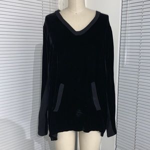 JOHNNY WAS - Pete & Greta Silk velvet sweatshirt